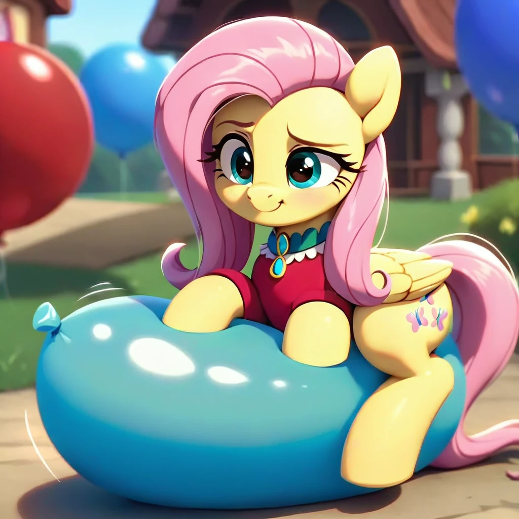 cinematic film still score_9, score_8_up, score_7_up, score_6_up, score_5_up, score_4_up, Digital art, cute, 
Fluttershy, earth pony, muscular, smirking, feral,
rating_questionable,
meadow, 
(balloon fetish, looner, sitting on a balloon, balloon sitting:1.2), 
(detailed balloon, one balloon, sitpop:1.3), 
thick thighs, balloon fetish, sitting on a balloon, one balloon, too heavy,
(tied balloon, tight balloon, necked balloon:1.2), 
foreshortening, depth of field, motion lines, 
emphasis lines, impact emanata,
screencap,  . shallow depth of field, vignette, highly detailed, high budget, bokeh, cinemascope, moody, epic, gorgeous, film grain, grainy