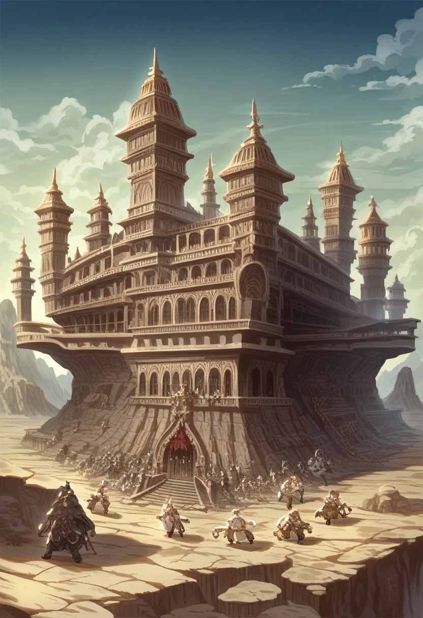 hay muchas cavidades invertidas (diferentes habitaciones, unidas por salientes de mandelbulb que forman pasadizos) in the middle of an underground canyon that makes up a mandelbulb mud village at different heights with many balconies and stalactites and stalactites, fantasy architecture, Arte digital 4k muy detallado, beautiful detailed fantasy, stunning fantasy landscape, detailed fantasy digital art, arstation y pitido altamente, fantasy style octane 8k rendering, stuning fantasy 3d rendering, 4k detail fantasy, fantasy 3d rendering, pitido de renderizado 3D, deep masive desert landscape, stalacmite cave laberinto very confuse type geonosis bubbes