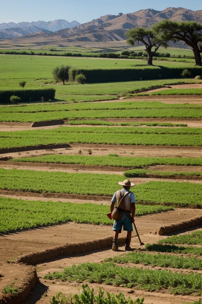 Un campesino pobre trabajando en el campo y una escena de lujo en la corte zarista.