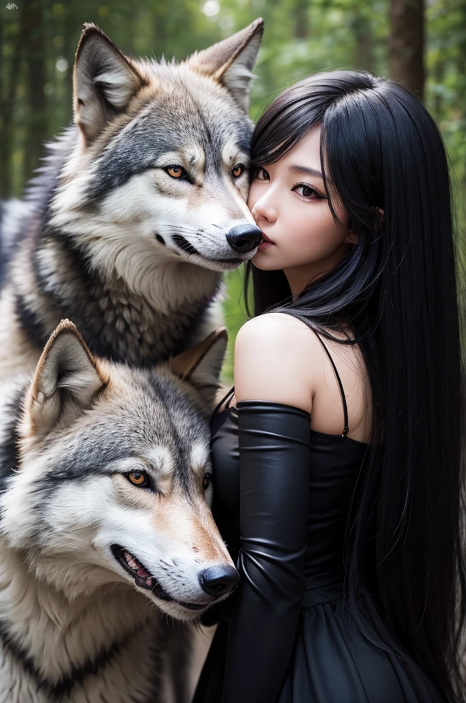 Wolf Black Kiss Wolf female snake