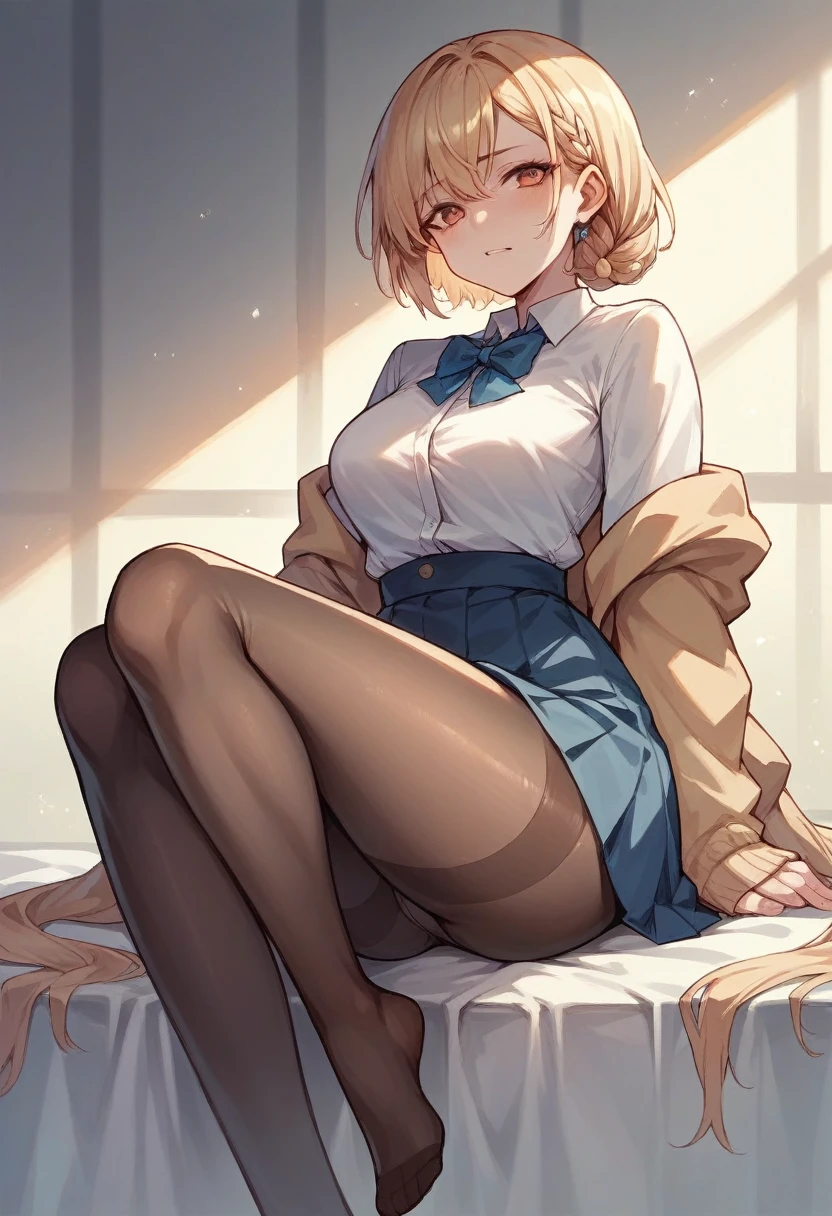 Create a woman in pantyhose