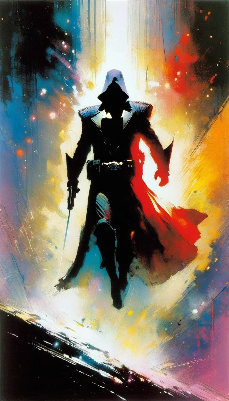 the catastrophe (inspirational art by Bill Sienkiewicz, oil painting, brush stroke details that enhance depth)