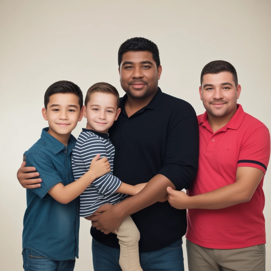 There are two men and two posing for a photo,