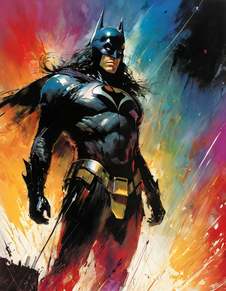 the catastrophe (inspirational art by Bill Sienkiewicz, oil painting, brush stroke details that enhance depth)
