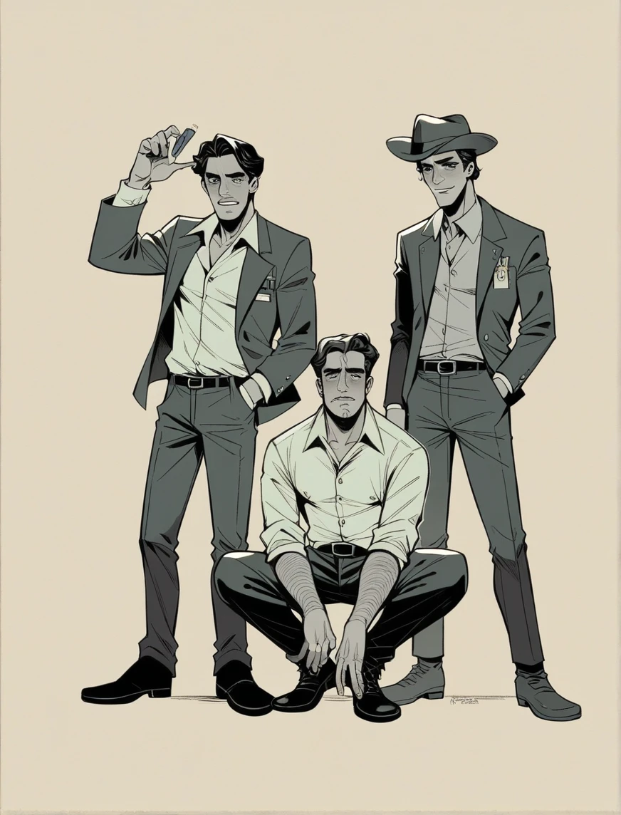 Tatouage de 3 personne Marty bird , de la seri Ozark, Walter white de la série breaking Bad Thomas Shelby de la série de peaky blinders
