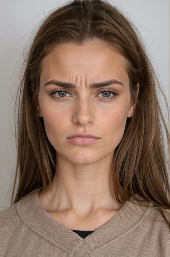 Gros plan d'une photo de femme sks, in an abandoned building, posant,
disgusted face, regarder le spectateur, portrait,