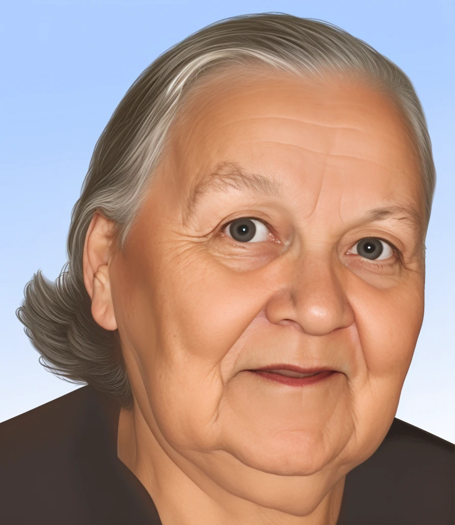 Grandmother's photo, grandmother 68 years old, pores, detailed glossy eyes, specular lighting, dslr, ultra quality. sharp focus, tack sharp, dof, film grain, Fujifilm XT3, crystal clear,