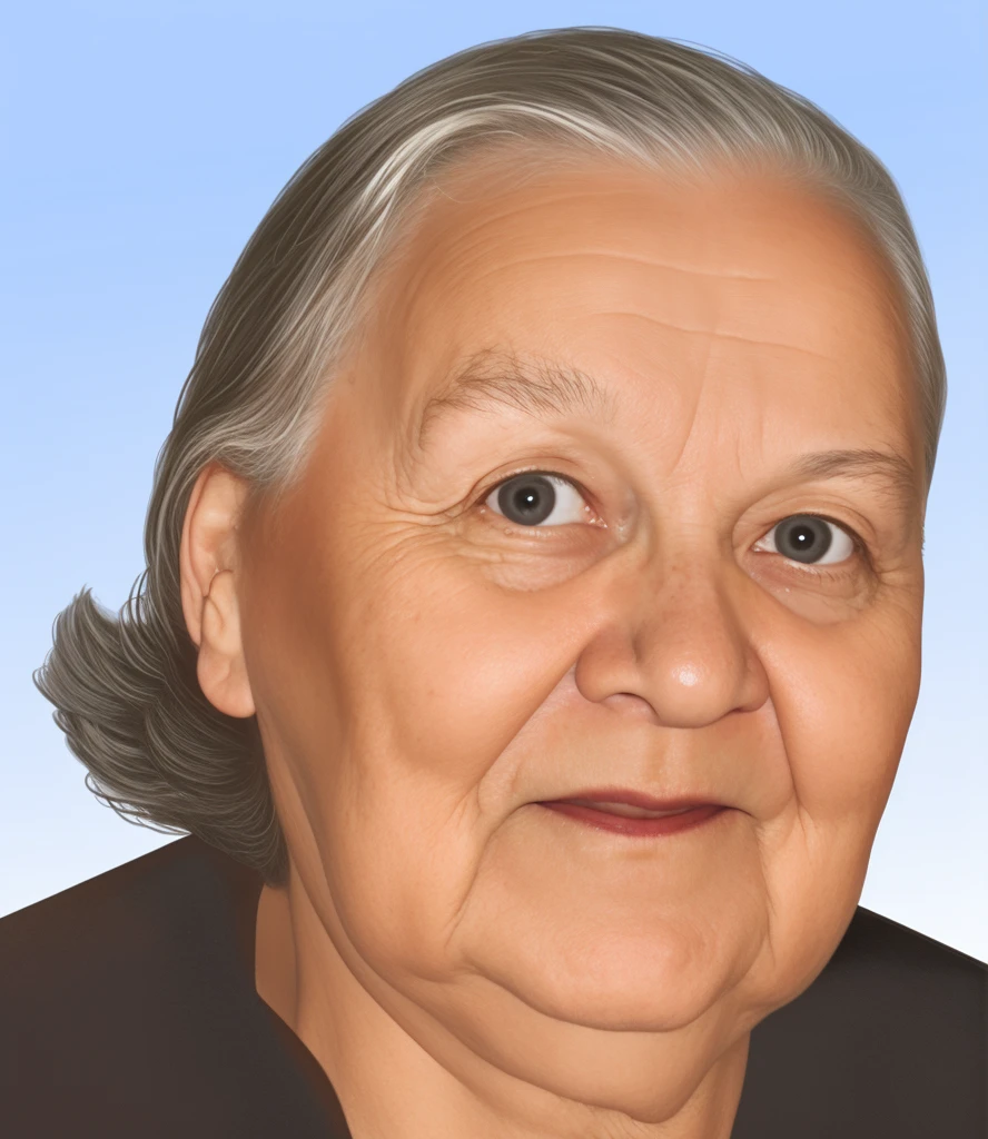 Grandmother's photo, grandmother 68 years old, pores, detailed glossy eyes, specular lighting, dslr, ultra quality. sharp focus, tack sharp, dof, film grain, Fujifilm XT3, crystal clear,
