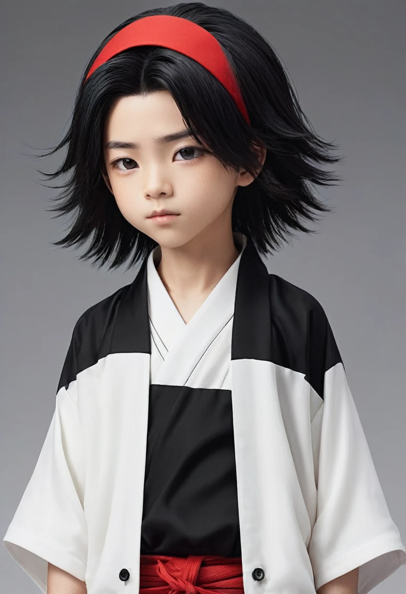 Japanese boy Toya todoroki style, de roupa preta, cabelo preto liso, pelo realista, adulto.