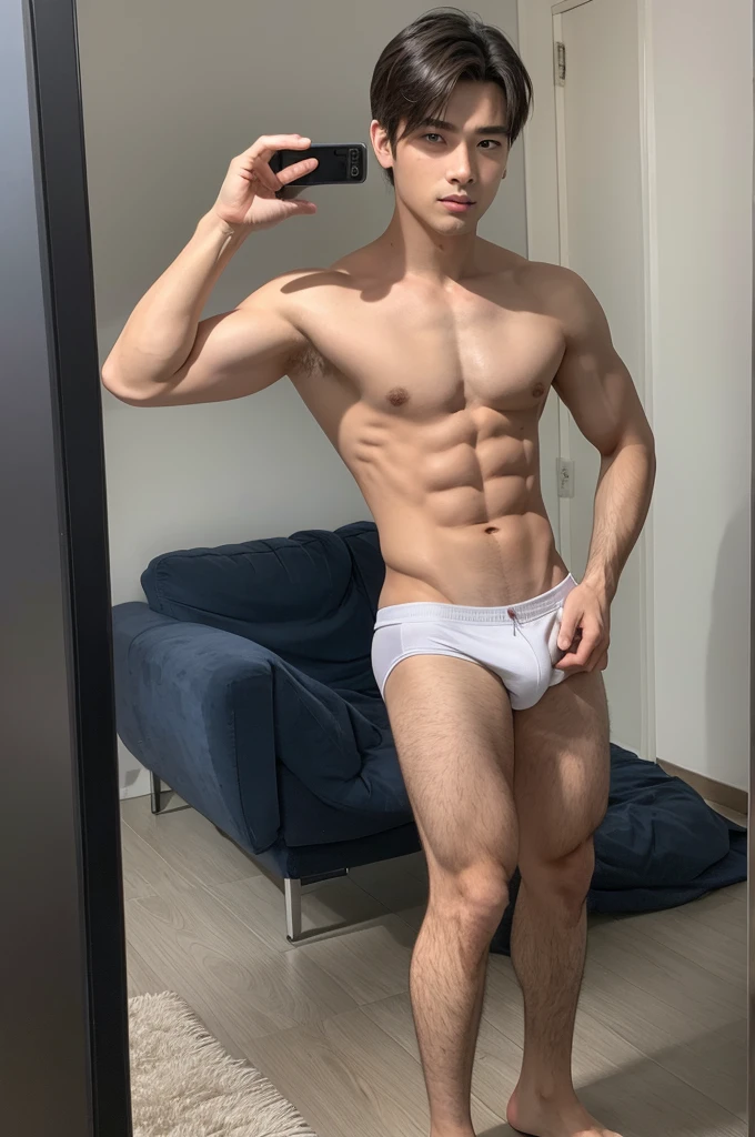 good looking male whole body