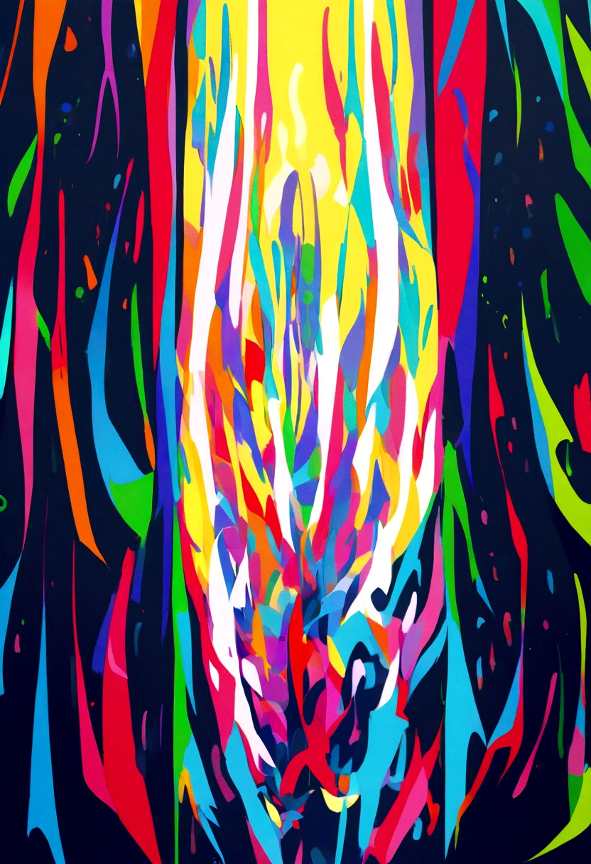 Fill the drawing with bright colors and Japanese strokes, respeitando as linhas originais, making few changes 