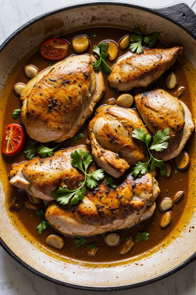 Pollo en un coete