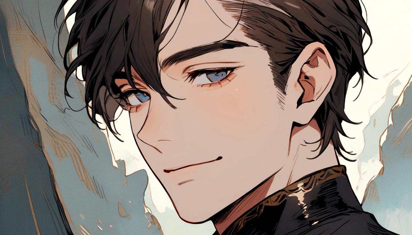 Portrait of a handsome young man