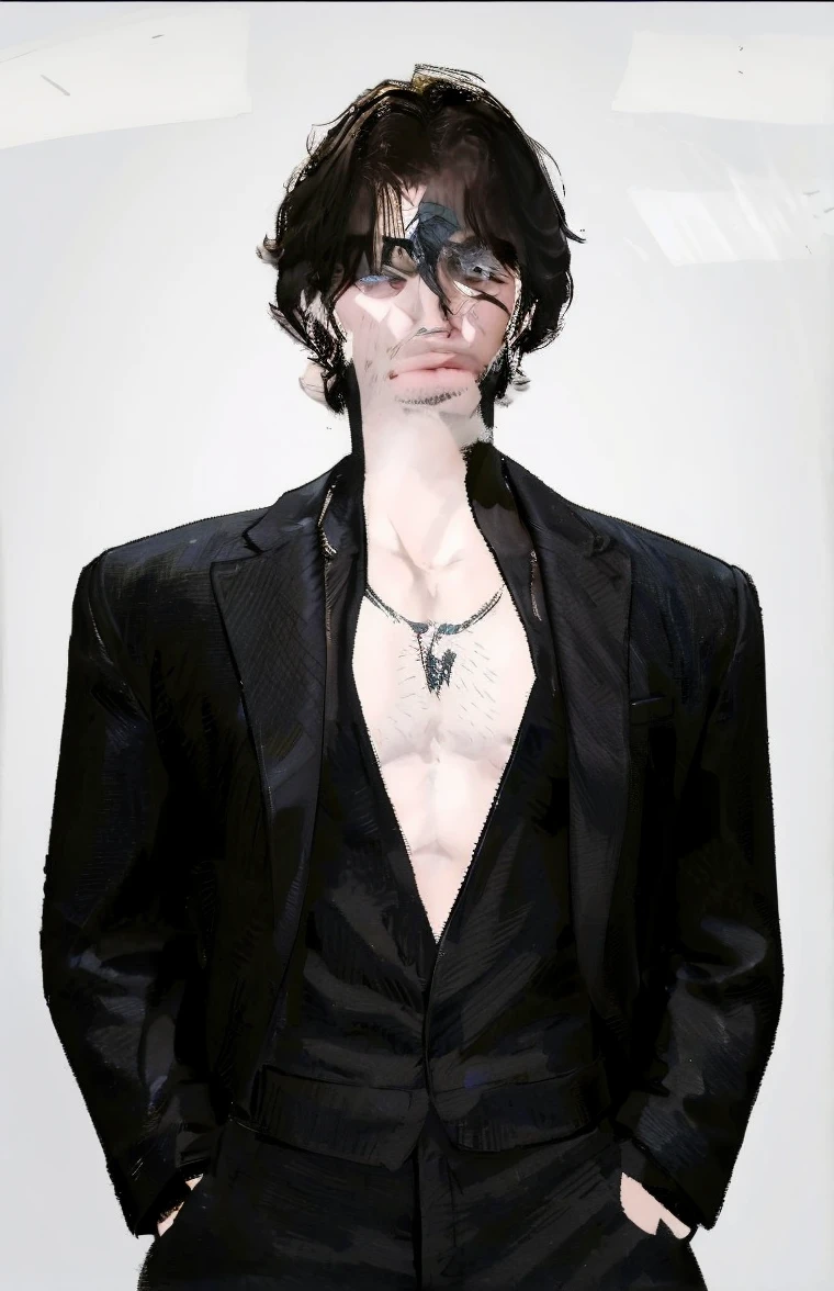 high quality, 8k, Ultra detailed, hdr, studio light, Masterpiece, Portrait of a standing man, Handsome face, Focus on your audience, young boy, head to feet, ash hair, azure beautiful grey eyes, closed mouth, messy hair, dynamic pose realistic, detailed and correct facial structure