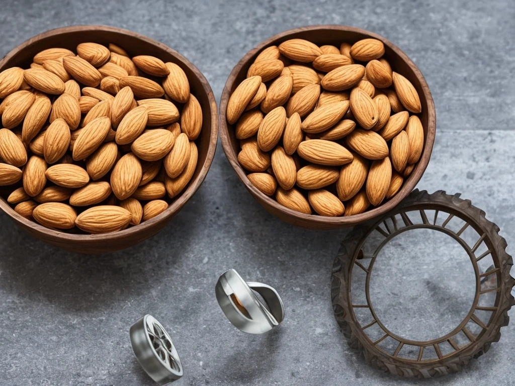 One giant almond with wheels