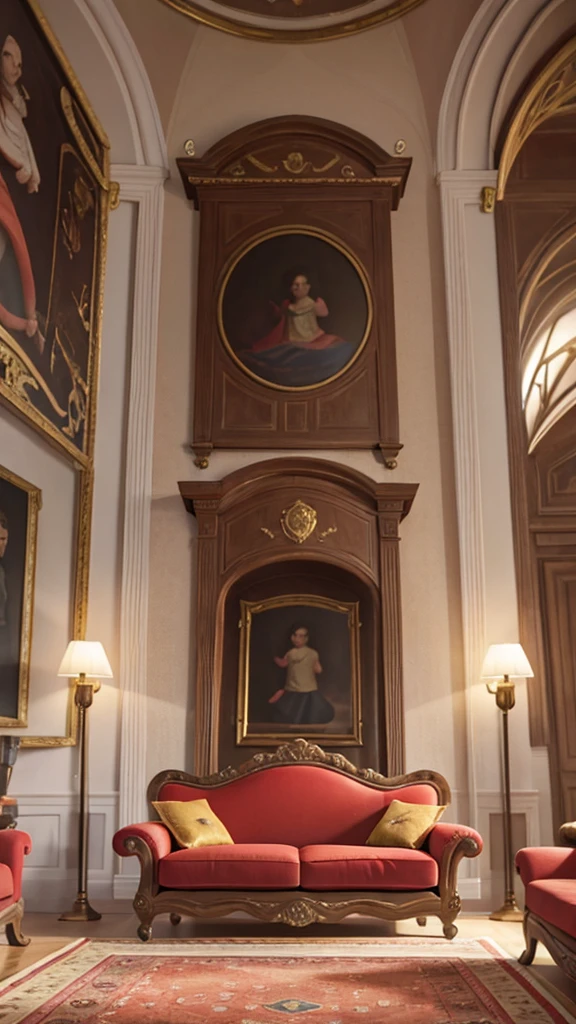 Sala aconchegante, sofa, janela aberta