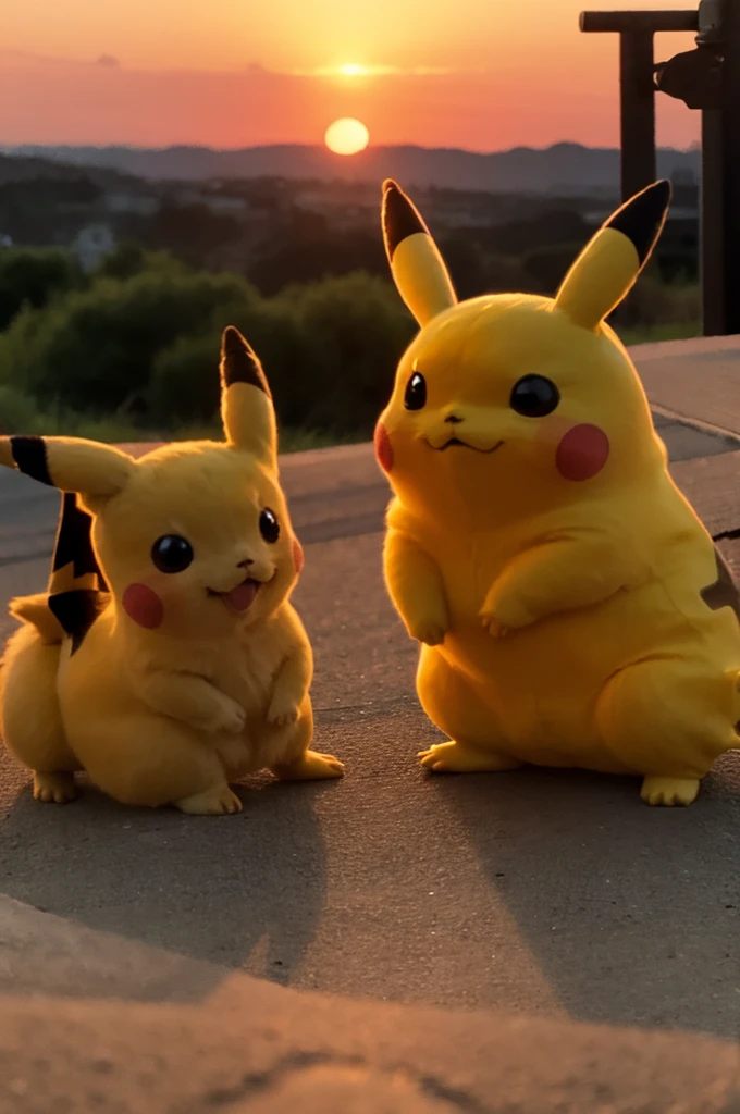 Pikachu at Sunset