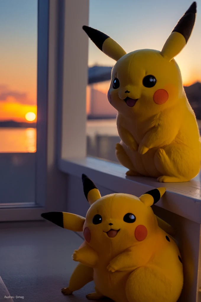Pikachu at Sunset