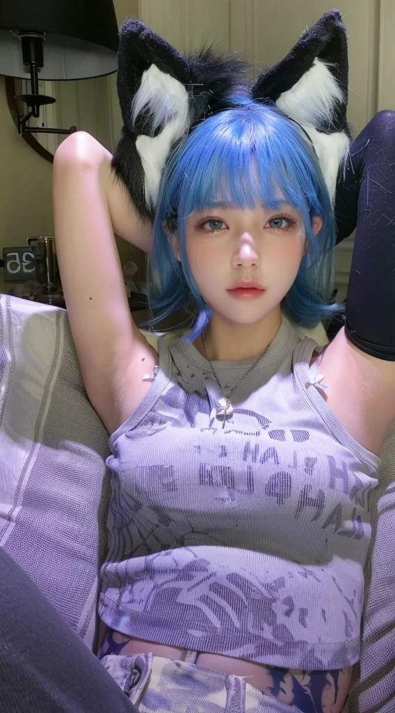 Game Art，Best image quality，Maximum resolution，8k，(A half-length photo)，(portrait)，(Head close-up)，(Rule of Thirds)，Unreal Engine 5 rendering works，20 year old girl，((Queen))，The eyes are very detailed，(Large Breasts)，Elegant and noble，Light，Light线追踪，Game CG，((3D Unreal Engine))，OC rendering reflection mode，4K，Ultra-clear，Sensual，Translucent lace，Fair and plump figure，Pretty Face，Light泽凝胶涂层，身着华贵礼服的Queen，Crystal Gem Crown，Necklace jewelry，blue eyes，The tattoo is very three-dimensional，Gorgeous and intricate tattoo designs，Ultra-clear portrait，Sexy body，Temple Princess，Sapphire eyes，sit on the chair，Raise your hands，Black gloves