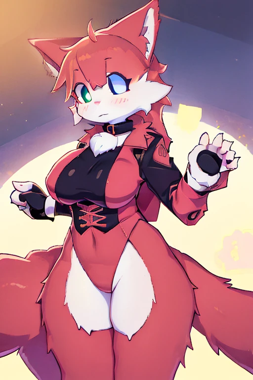 1girl, massive breasts and hips and butt, any eye color and pupil  [heterochromia allowed), any outfit, doing anything and any pose, anywhere, alone, full face blush, any angle, cat [furry] [[High quality Masterpiece]], any fur color and patterns, any color obell collar, undersized outfit