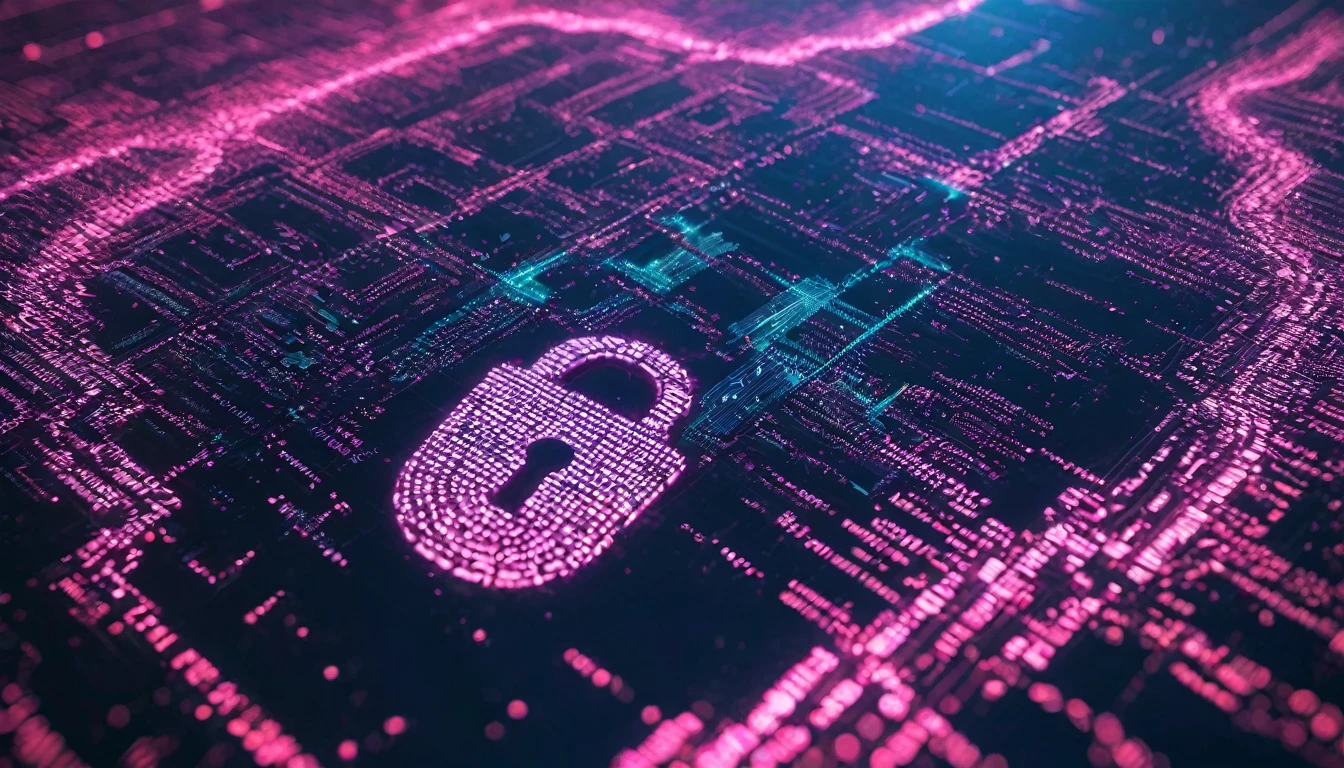 Cybersecurity digital footprints made of binary code, highlighting the importance of cybersecurity and protecting one's digital footprint from unauthorized access and exploitation