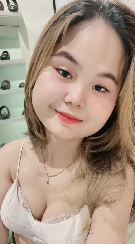 Innocent 20 year old girl、((White tank top, Dramatic poses)),Smile,short-cut,Natural park、Raw photo, (8K、top-quality、masterpiece:1.2)、(intricate detailes:1.4)、(Photorealsitic:1.4)、octane renderings、Complex 3D rendering ultra detail, Studio Soft Light, Rim Lights, vibrant detail, super detailing, realistic skin textures, Detail Face, Beautiful detail eyes, Very detailed CG Unity 16k wallpaper, make - up, (detailedbackground:1.2), shinny skin, Full body、cleavage of the breast,((Standing with hands folded behind your back、Leaning forward、Angle from above))