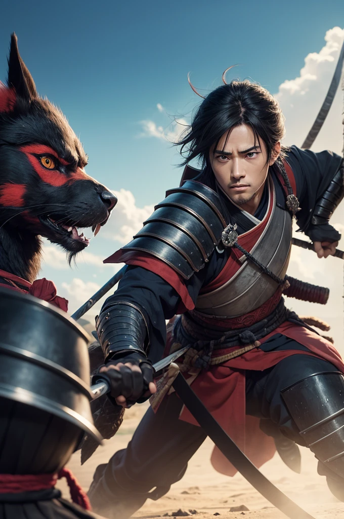 Crie um anime de samurais 