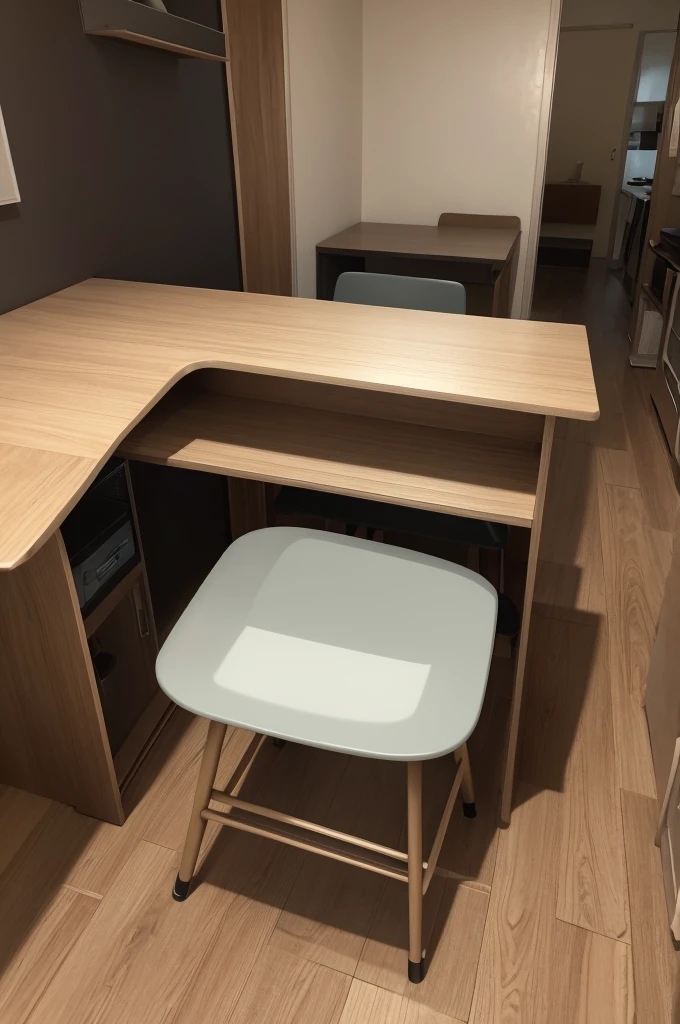 Desenho de uma mesa com algumas coisas em cima e no centrobuma caixa vazia