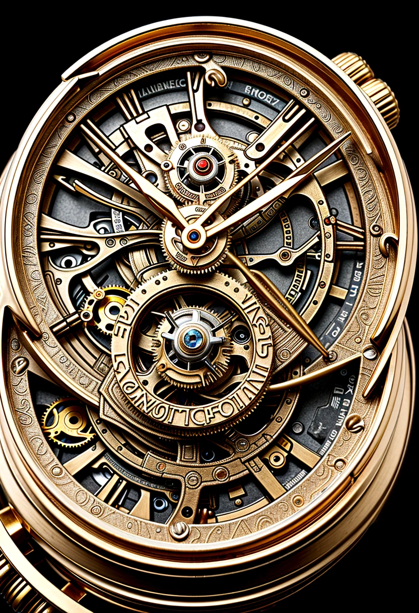 detailed mechanical round geometric ancient device, 9 types of combined elements, intricate gears, brass and bronze materials, highly detailed, complex clockwork mechanism, steampunk style, warm color tones, dramatic lighting, cinematic composition, photorealistic