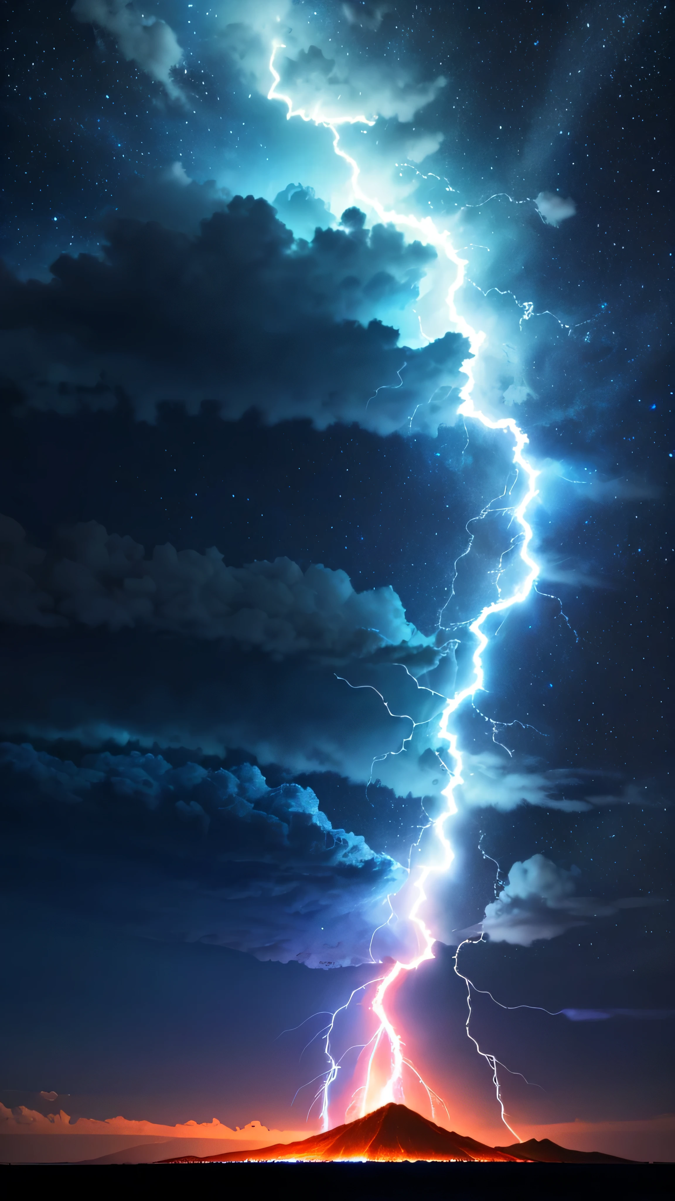 Dramatic Sky, Blue lightning style: masterpiece, highest quality, 8k, Sharp focus, Realistic, ((detailed)), ((Dynamic pose)), ((Good highlights)), (Perfect balance), (dynamic), (complicated), (Complementary Color), Good perspective, (Professional), (Awards)
ADDCOMM Volcanic Island Background Red Flames, Soft particles, explosion destruction green flame, Soft particles, Explosion destruction blue flame, Soft particles, Explosion volcanic island background