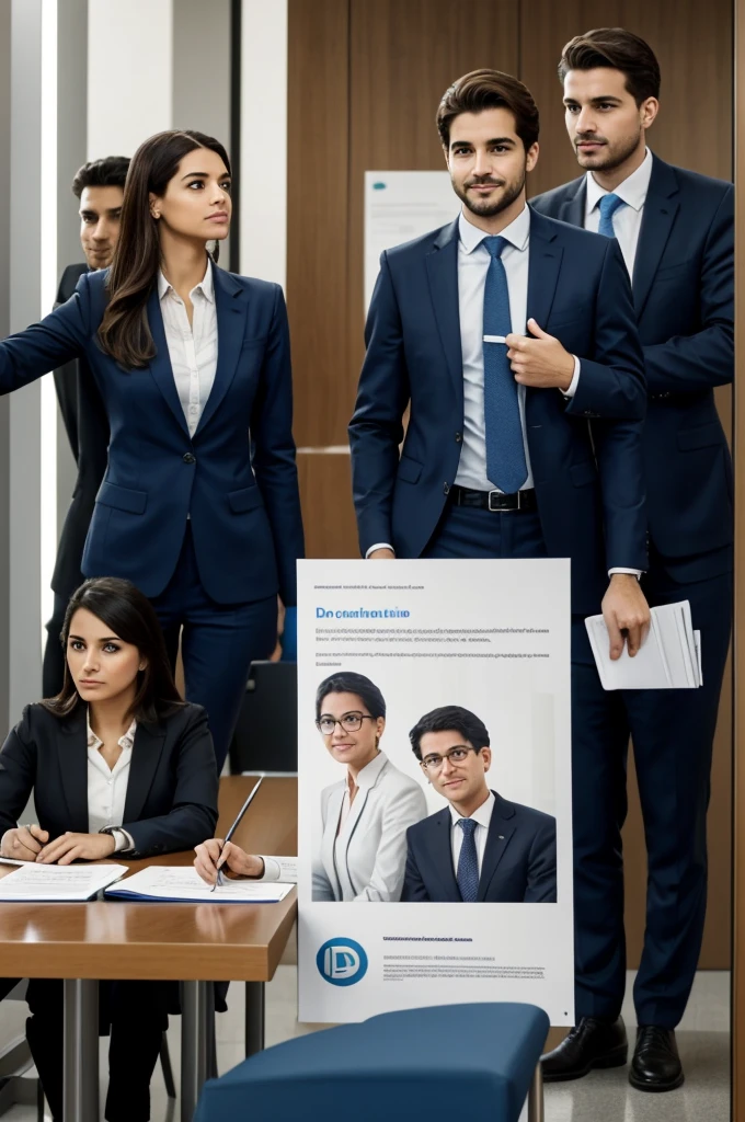 **Panel 1:**
-location: Interior de un banco, with a desk and a bank employee sitting behind it.
- Personajes: Tres personas de diferentes estratos sociales:
1. Persona de estrato 1: He wears simple clothes and has a worried expression.
2. Persona de estrato 2: Wear a little more formal but modest attire, with an anxious expression.
3. Persona de estrato 6: He wears an elegant suit and has a confident and smiling expression.
**Empleado del banco:** "Bienvenidos. How can I help you today??"
**Persona de estrato 1:** "I need a loan to pay for my children's education..."
**Persona de estrato 2:** "I want to expand my small business..."
**Persona de estrato 6:** "I am interested in investing in real estate..."
**Panel 2:**
- Bank employee examines documents with a thoughtful expression and shows high interest rate and complex requirements.
**Empleado del banco:** "Entiendo sus necesidades, pero..."
**Panel 3:**
- The person from stratum 1 and the person from stratum 2 have gestures of disappointment and concern, mientras que la persona de estrato 6 mantiene una sonrisa segura.
**Persona de estrato 1:** "What can we do then?"
**Panel 4:**
- The bank employee shows a brochure from Banco de la República that highlights equal access to credit.
**Empleado del banco:** "Here at the Bank of the Republic, We promote equal access to credit for all social strata!"
**Panel 5:**
- The three people are in front of the Banco de la República building, donde hay un letrero grande que dice "Fair access to credit for all".
**Narrador:** "At the Bank of the Republic, estamos comprometidos con el desarrollo equitativo y accesible para todos los ciudadanos!"
**Mensaje final:** "Promoting fair and equitable access to credit for all social strata!"
Create a comic with the above
**Panel 1:**
-location: Interior de un banco, with a desk and a bank employee sitting behind it.
