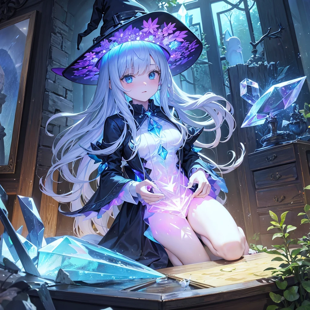 witch（garden　My own sculpture（crystal　hologram）Carving）