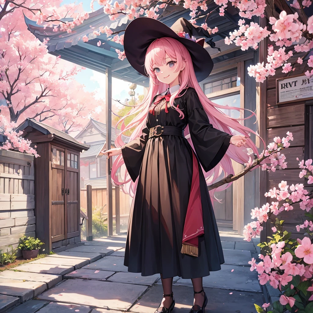 witch（Art room　Painting on canvas（cherry blossoms　　Sculpture）smile　Tower of Babel）Poster