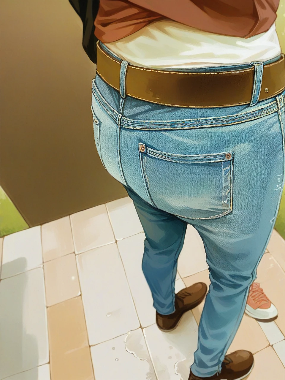 Wet pants pee