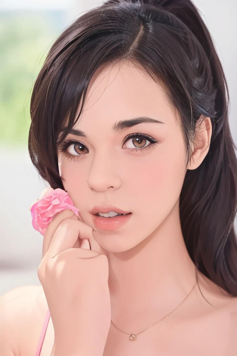 1girl nude with dildo penis, Black_long_hair,Black_eyes, high ponytail,White_bow on head,20yo,mature female,Beautiful Finger,Beautiful long legs,Beautiful body,Beautiful Nose,Beautiful character design, perfect eyes, perfect face, looking at viewer, official art,extremely detailed CG unity 8k wallpaper, perfect lighting,Colorful, Bright_Front_face_Lighting, (masterpiece:1.0),(best_quality:1.0), ultra high res,4K,ultra-detailed, photography, 8K, HDR, highres, absurdres:1.2, Kodak portra 400, film grain, blurry background, bokeh:1.2, lens flare, (vibrant_color:1.2) (Beautiful,large_Breasts:1.4), (beautiful_face:1.5),(narrow_waist),