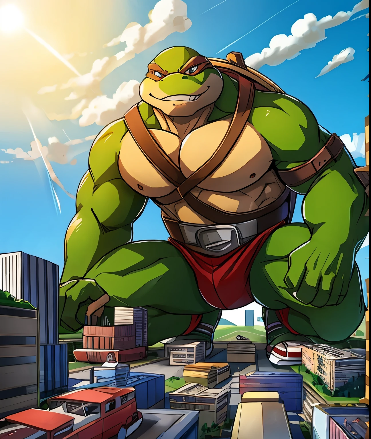 tmnt cartoon tokyo street <lora:tmnt87v2:0.9>