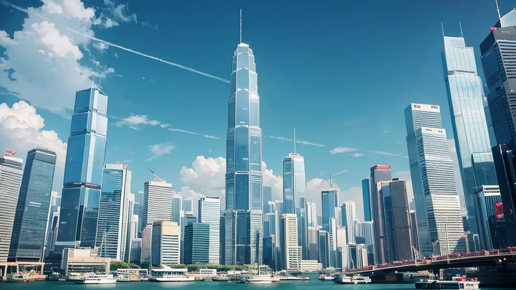 Against the backdrop of a city like Hong Kong with its skyscrapers、Depicts Hatsune Miku's journey through the labyrinth of doubt。She's fighting the shadows、Step by step towards a brighter future。A thunderous bass line rang out all around.、A scene that exudes hope and strength。