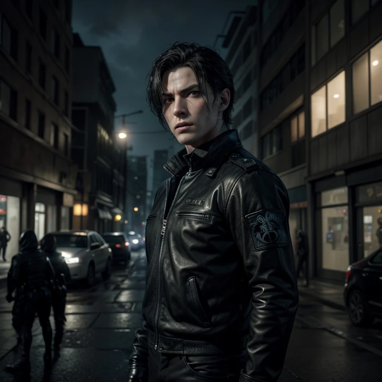 Ofriedt is a member of S.T.A.R.S from Resident Evil and is wearing his all-black in Raccon City