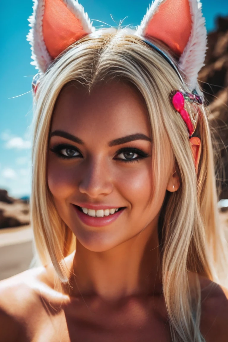Beautiful young European athletic woman 30 years old full height with (long, Straight brown balayage hair with blonde highlights.), (half, redondo, firm breasts.) (perfect body with tight abs). (bunny costume) (high heels), (orchid pink lace gloves), dressed in a pink corset and lingerie with a garter belt with adjustable straps, stockings and rabbit ears, in a field of wildflowers, Luxurious theme, photo and gross, full sharp, detailed face (very detailed skin:1.2), 8k hd, DSLR, soft lighting, high quality, film grain, Fujifilm XT3