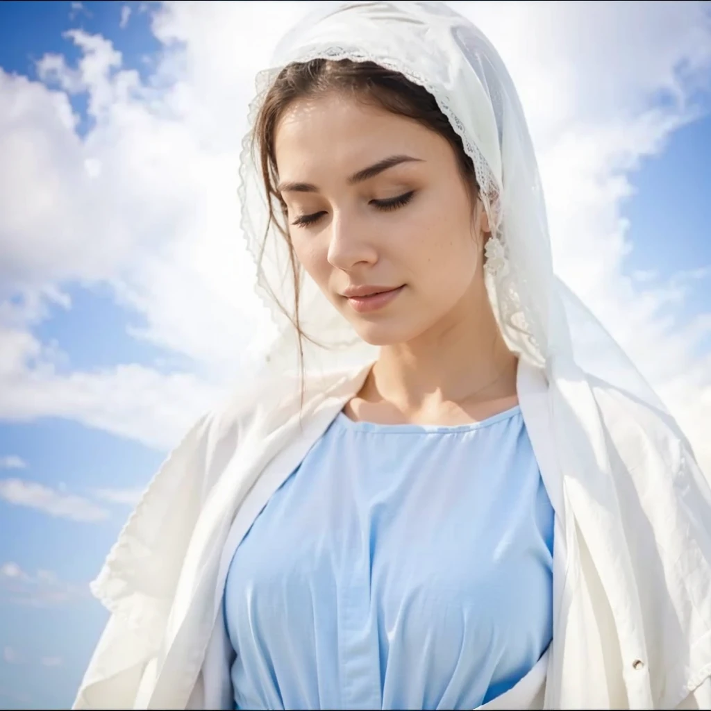Beautiful woman with eyes closed