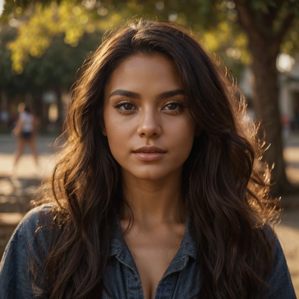 (Masterpiece, Top Quality, Best Quality, Beautiful and Aesthetic:1.2), Extremely Detailed, Photo of a woman, loose top and skirt, happy, sunrise, 25 years old, Perfect Body, Perfect rare face, (very detailed skin), black colored long hair, Skin texture, Sharp focus on rare face, Perfect brown eyes, (Photorealistic), Film grain, name Samira, sexy in black lingerie sensual