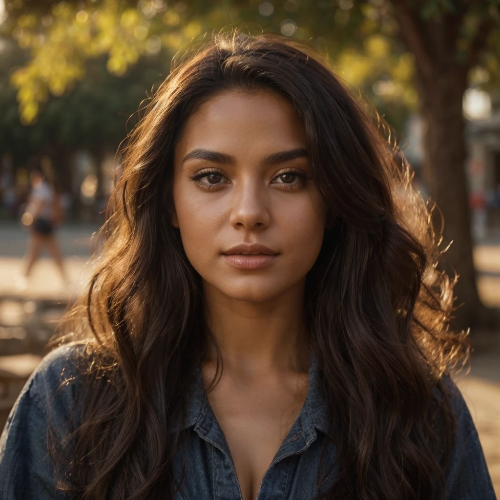 (Masterpiece, Top Quality, Best Quality, Beautiful and Aesthetic:1.2), Extremely Detailed, Photo of a woman, loose top and skirt, happy, sunrise, 25 years old, Perfect Body, Perfect rare face, (very detailed skin), black colored long hair, Skin texture, Sharp focus on rare face, Perfect brown eyes, (Photorealistic), Film grain, name Samira, sexy in black lingerie sensual