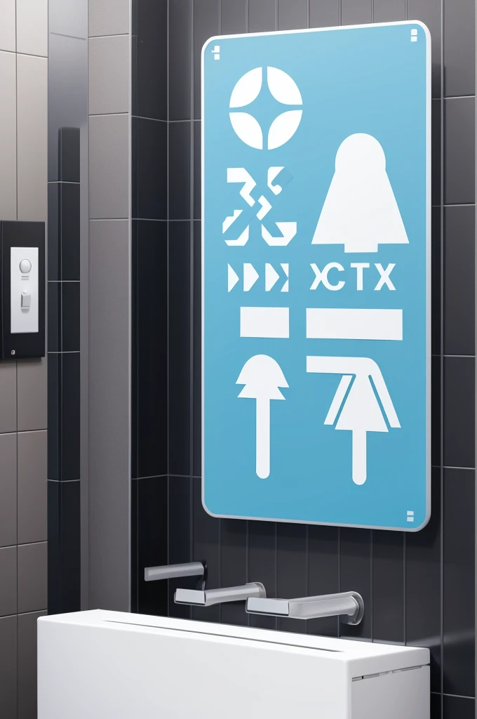 Generate different symbols to represent unisex bathrooms