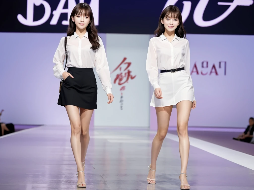 An extremely beautiful Japanese high school girl race queen who highlights her beautiful legs、Photographed walking down the runway at Wacoal's new underwear fashion show、She is an eternal idol who combines a clean look with modern charm.。 She creates such beauty。 She feels her own warmth。 She creates a warm atmosphere。 We create beauty。 That's what I want to say。 In her full body photo、The figure features porcelain-like skin and golden hair that radiates a soft glow.。 This is probably、It captured the essence of her timeless charm.、This is the best shot ever.。 Each straight line and curve is carefully expressed.、Breathtakingly beautiful with impeccable detail。 This piece perfectly captures her timeless beauty.。 Divine Proportions、Sharp focus、Full-body photo taken by Kishin Shinoyama、high quality、High resolution、More details
