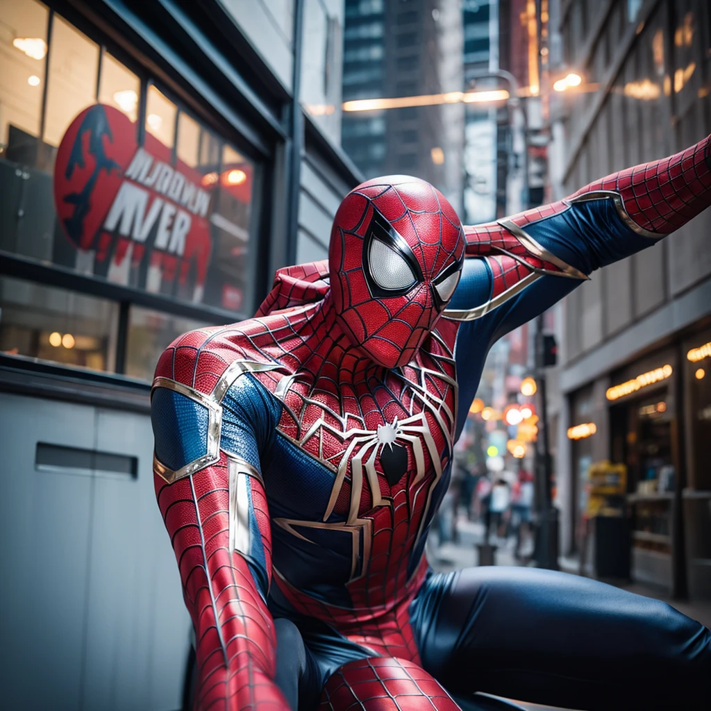 metallic Spiderman