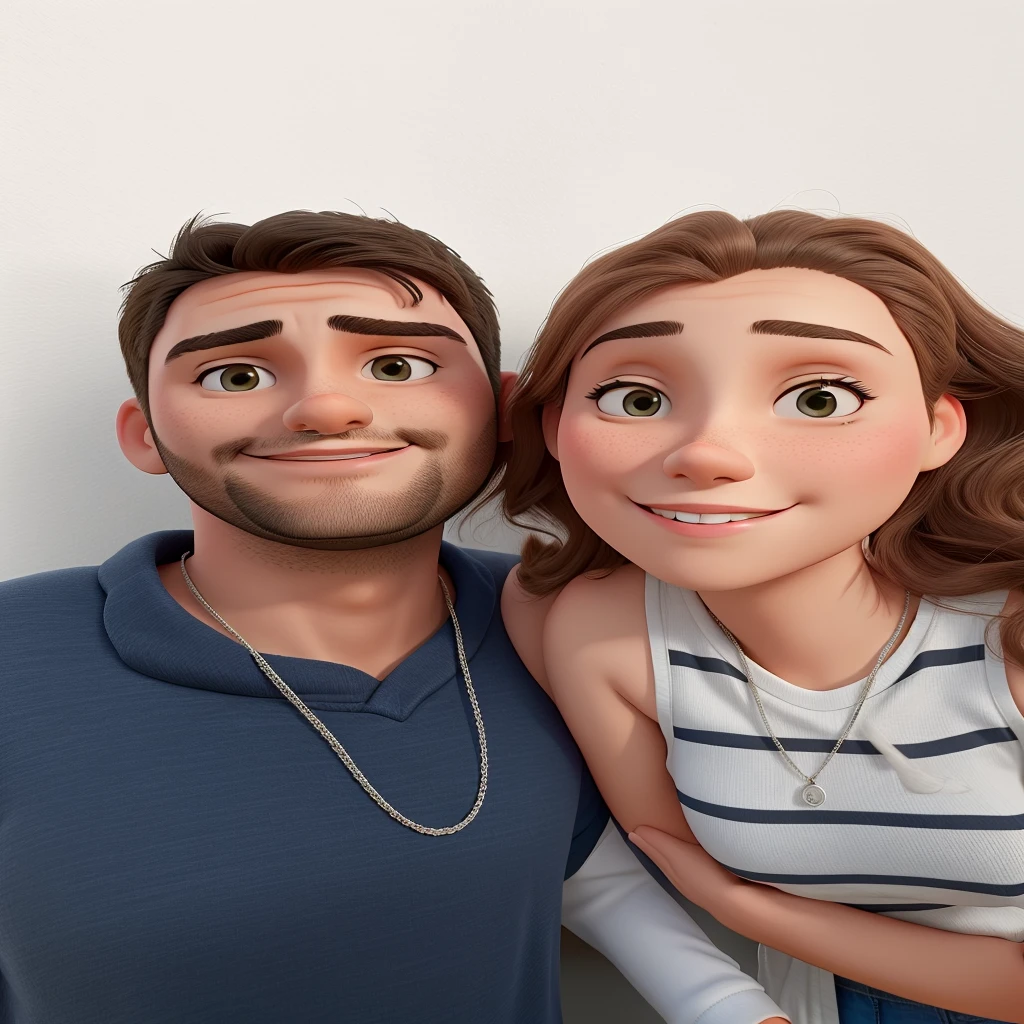 there is a man and woman standing next to each other, Tyler Edlin e Natasha Tan, Retrato de duas pessoas, retrato de casais, vacation photo, Directed by: Carla Wyzgala, taken in the early 2020s, Directed by: Carey Morris, ariel perez, both smiling for the camera, Casal feliz, belos arredores, Wesley Kimler, casal sorridente