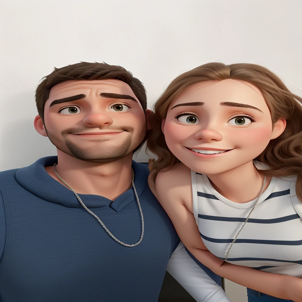 there is a man and woman standing next to each other, Tyler Edlin e Natasha Tan, Retrato de duas pessoas, retrato de casais, vacation photo, Directed by: Carla Wyzgala, taken in the early 2020s, Directed by: Carey Morris, ariel perez, both smiling for the camera, Casal feliz, belos arredores, Wesley Kimler, casal sorridente