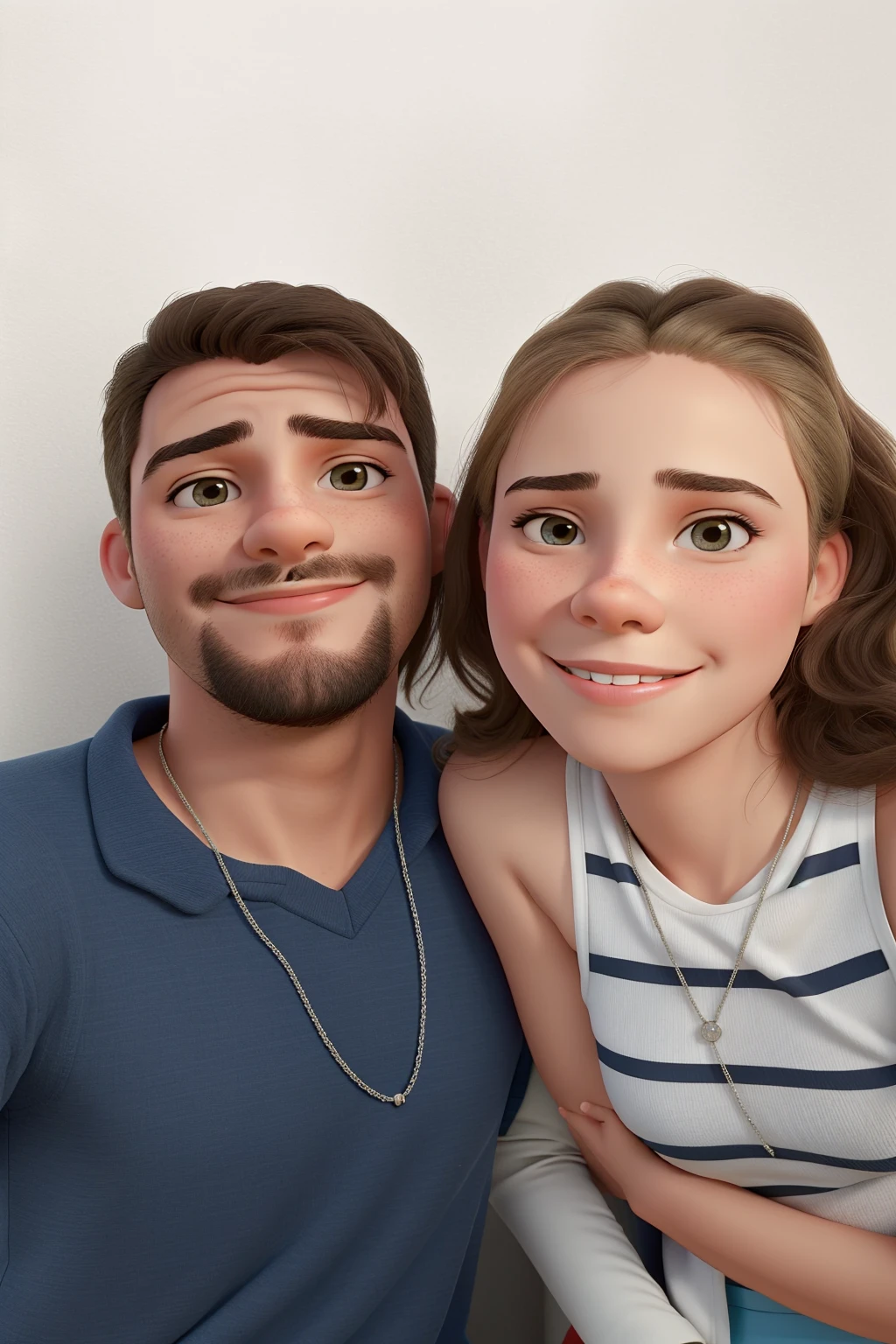 there is a man and woman standing next to each other, Tyler Edlin e Natasha Tan, Retrato de duas pessoas, retrato de casais, vacation photo, Directed by: Carla Wyzgala, taken in the early 2020s, Directed by: Carey Morris, ariel perez, both smiling for the camera, Casal feliz, belos arredores, Wesley Kimler, casal sorridente