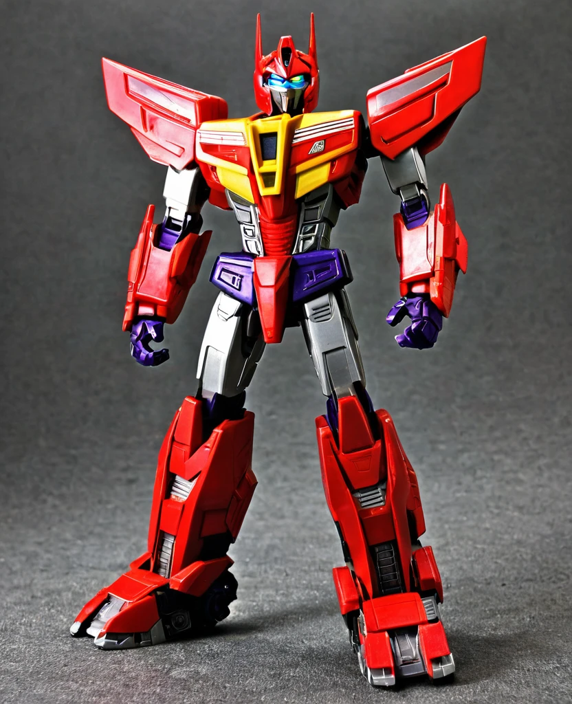 Transformers, red body colour, decepticon, full body, yellow eyes,