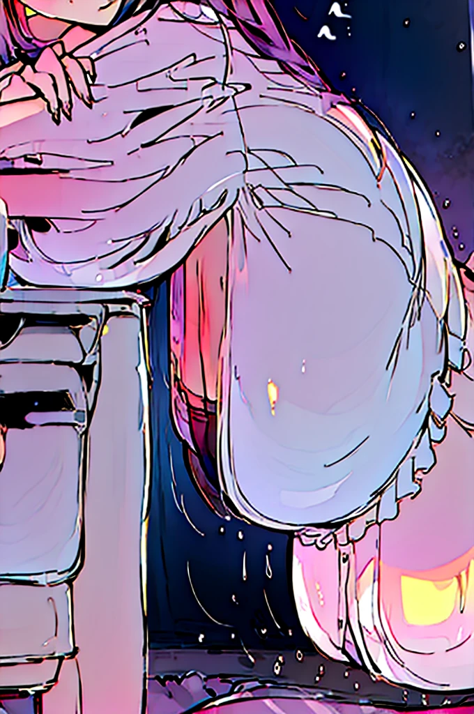 high school girl, bed,